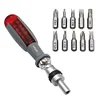 10 in 1 Screwdriver Set Magnetic Precision Screwdriver Bits Repair Torx Ratchet Screwdriver for Cell Phone Laptop Non-slip Hand Tools