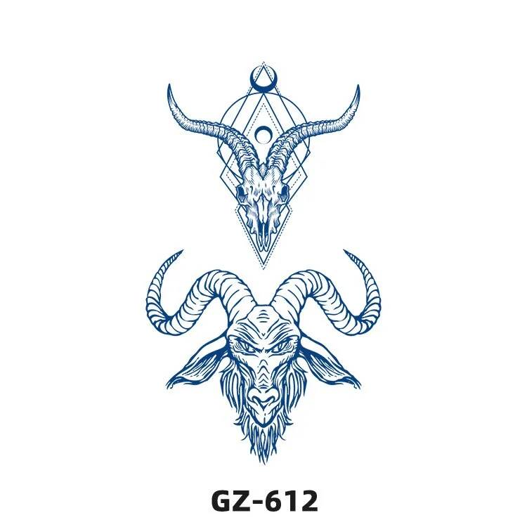 Sdrawing 2022 New Punk Trend Temporary Tattoo Lion Tiger Animal Pattern Juice Tattoo Waterproof Lasting Hot Girl Y2k Fake Tattoo