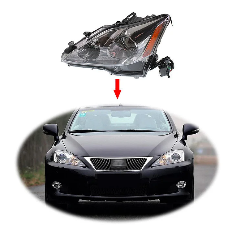 Original head Light head lamp with AFS For Lexus is is250 is300 2006-2012 HID xenon is250 headlight headlamp 81140-53371/53231 ASSEMBLY SET ITN Auto