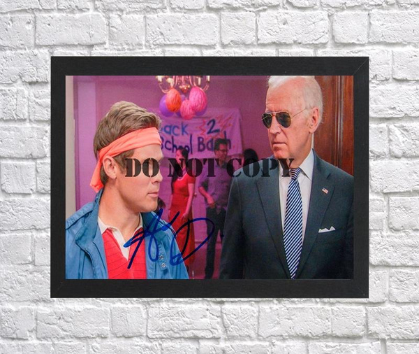 Adam Devine Joe Biden Autographed Signed Print Photo Poster painting Poster A2 16.5x23.4