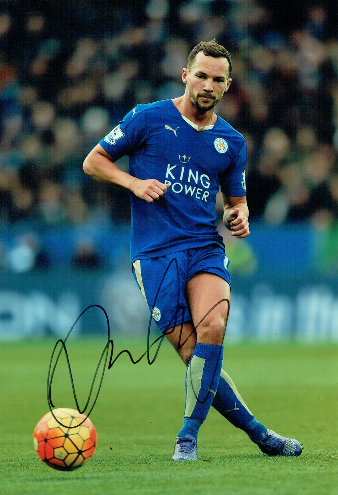 Daniel Danny DRINKWATER Leicester City Signed Autograph 12x8 Photo Poster painting AFTAL COA