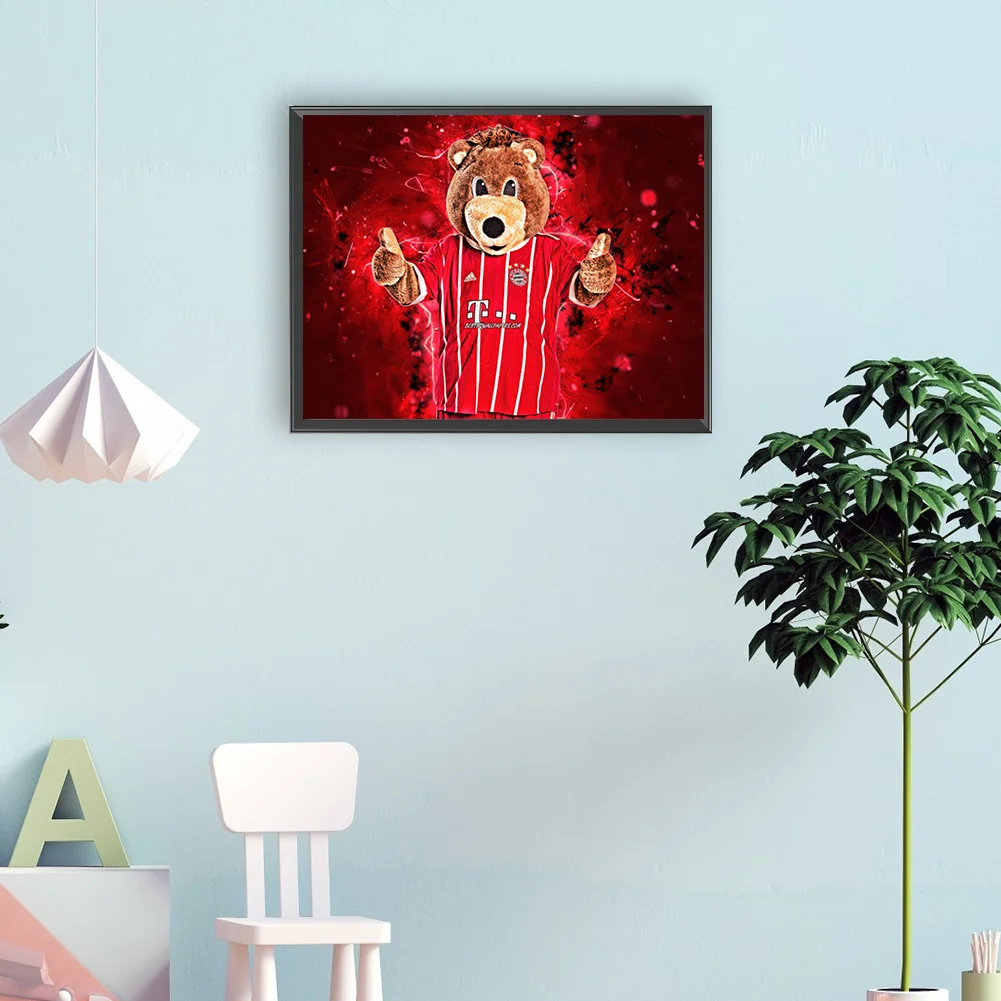 Full Round Diamond Painting 40*30cm - Bernie The Bear