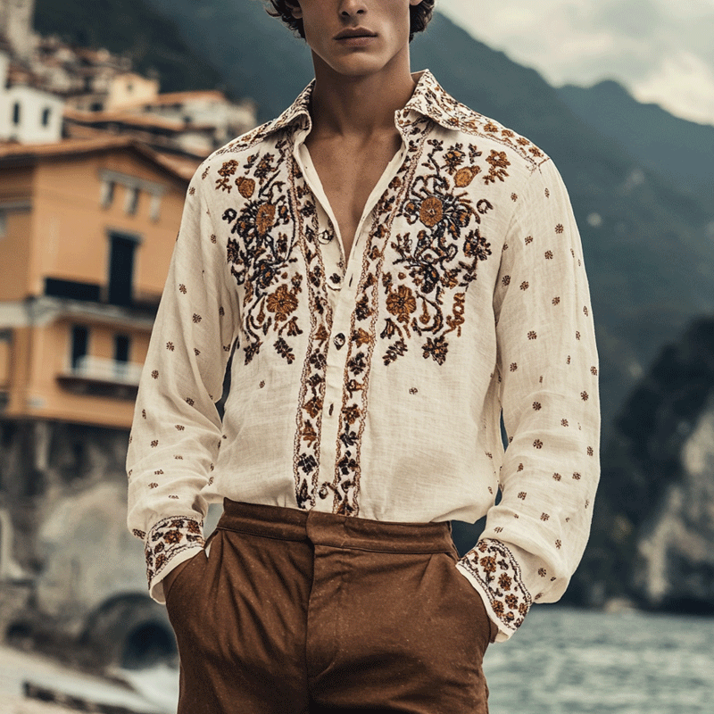 Men's Ethnic Patterns Shirts-inspireuse