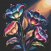 Diamond Painting -5D Full Round Drill Neon Tulip(40x40cm-Box Packagin)