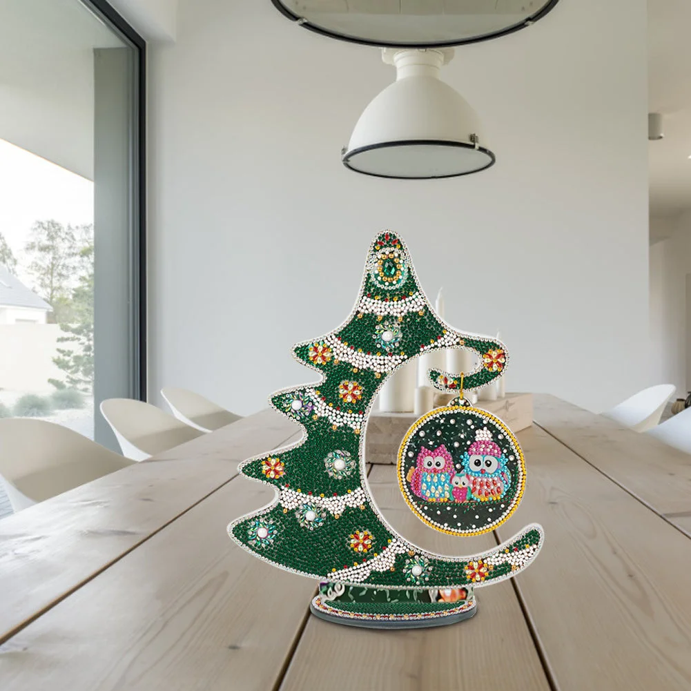 Luminous Crystal Christmas DIY Diamond Painting Desk Ornaments Kit Craft