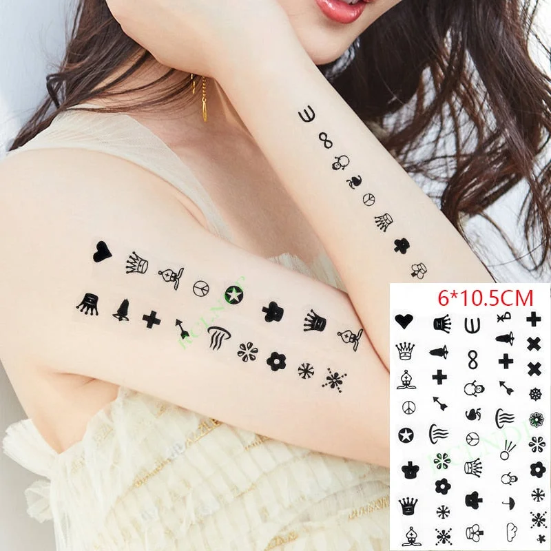 Waterproof Temporary Tattoo sticker Anime fake tatto stickers flash tatoo hand foot body art for girl men women kids