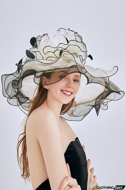 Organza Layer Flower Hat