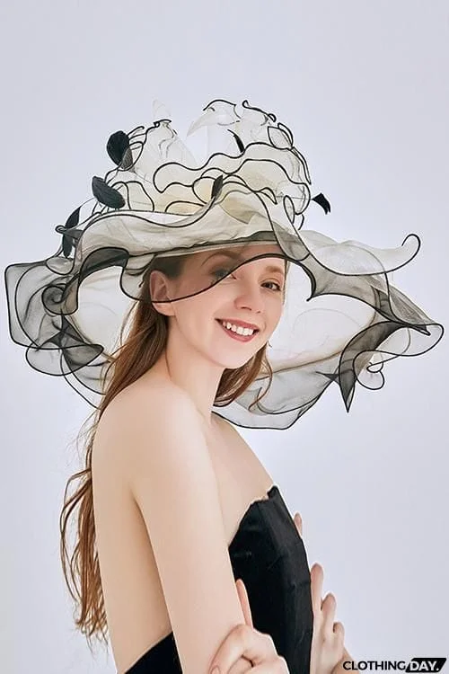 Organza Layer Flower Hat