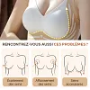 Soutien-gorge push-up sans armature anti-rel&acirc;chement et liftant