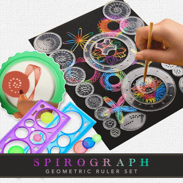🎅Christmas Hot Sale 48% OFF - Spiral Art Clear Gear Geometric Ruler(22PCS) - Buy 2 Get 1 Free NOW