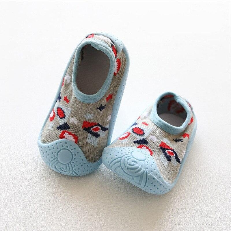 0 to 24M Spring Princess Summer Soft Rubber Sole Baby Cartoon Floor Socks Girls Ankle Sock Breathable Anti-slip Toddler Shoes