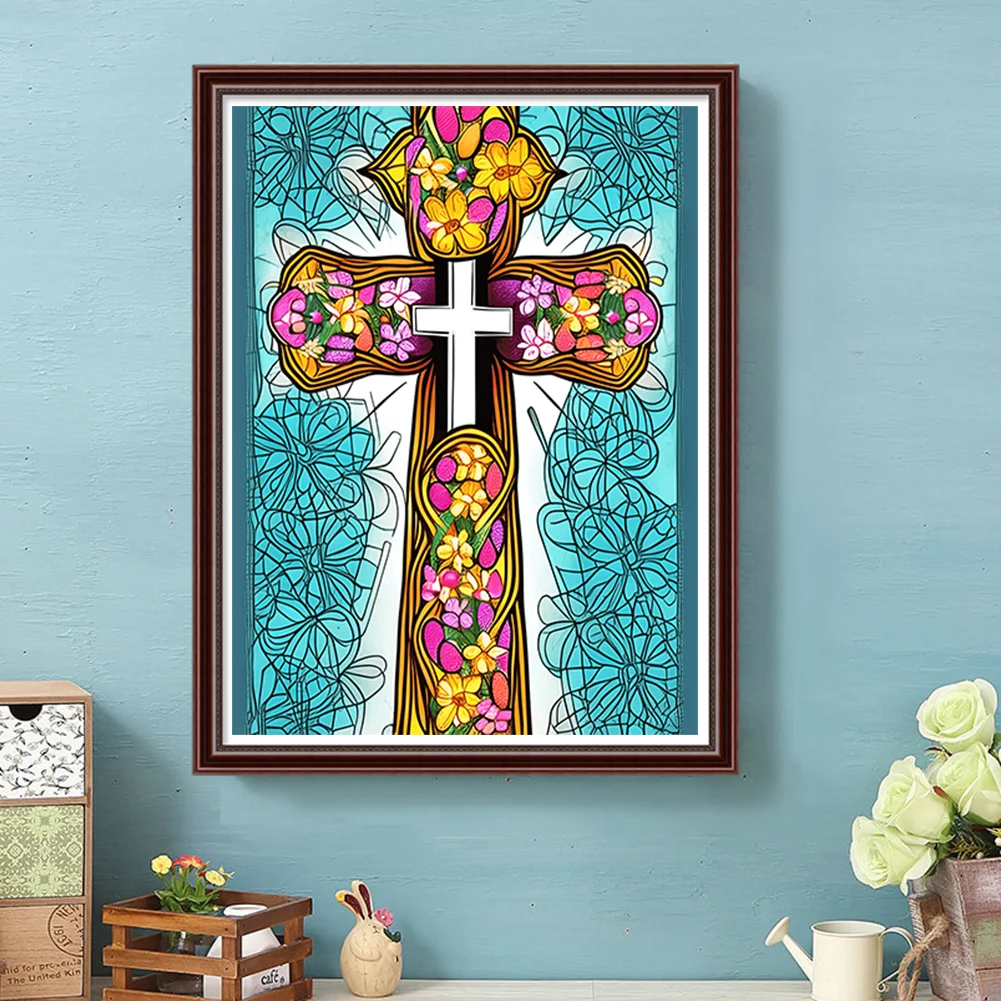 Full Round Diamond Painting 30*40cm - Cross