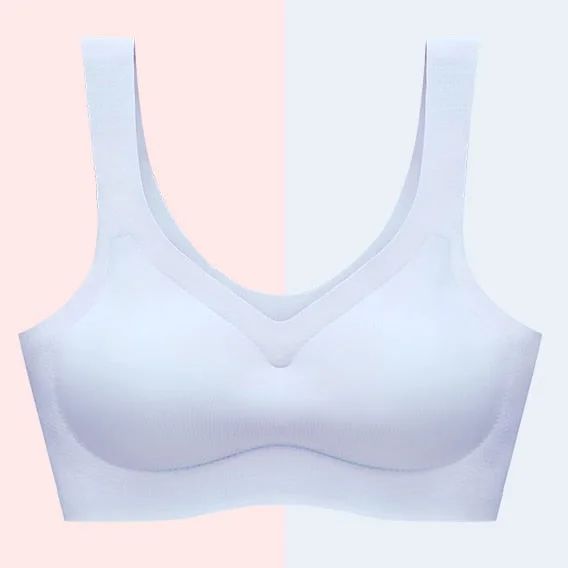 Seamless Fitness Women Solid Underwear Gathers Shockproof Thin Pad Push Up Bra Female Vest Brassiere Bralette Lingerie