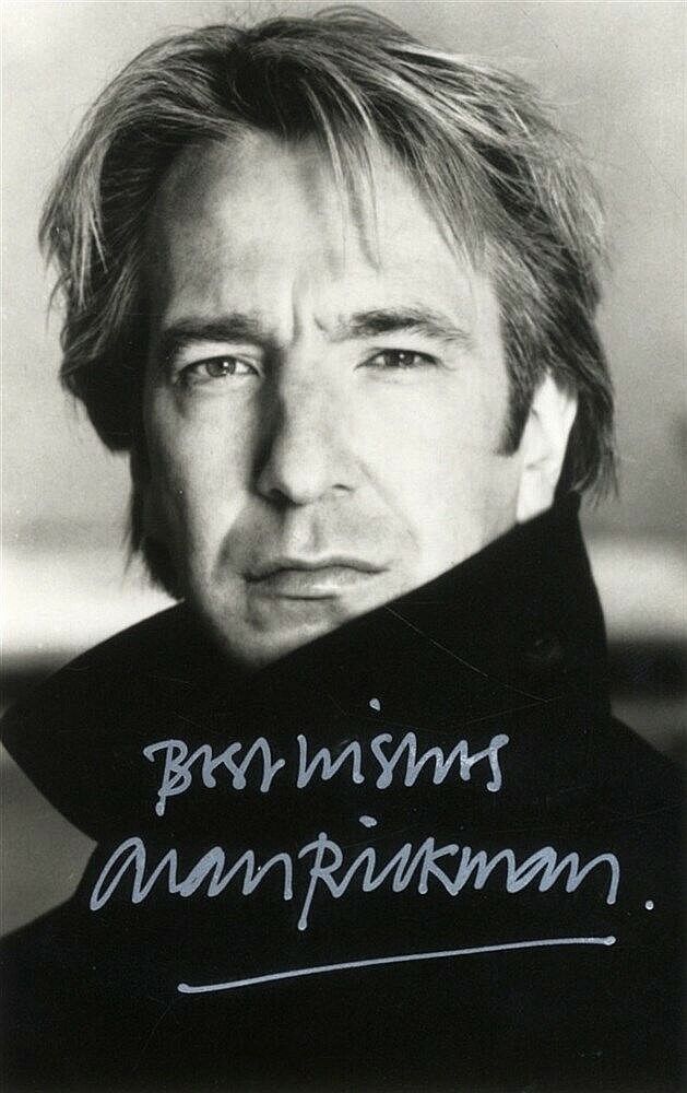 ALAN RICKMAN Signed Photo Poster paintinggraph Film Actor Harry Potter SEVERUS SNAPE preprint