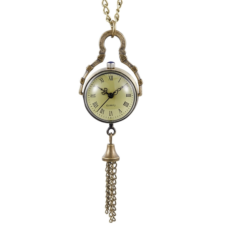 Vintage Style Guitar Bicycle Key Quartz Pocket Watch Women’s Watches