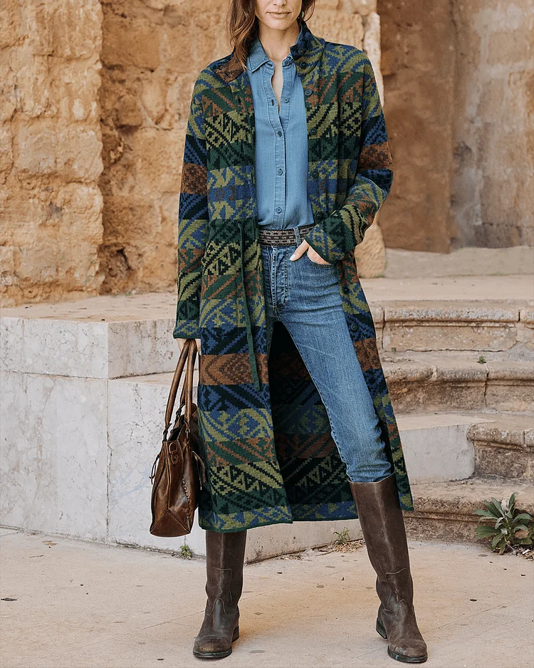 Women's Button Long Sleeve Jacket