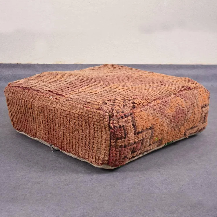 Moroccan Vintage Wool Floor Cushion Cover
