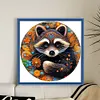 Raccoon-18CT Stamped Cross Stitch 25*25cm/9.84*9.84in tapestrymarket