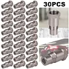 30pcs - Extension Filter Stainless Steel Oxygen Sensor Extension Spacer O2 Sensor Spacer