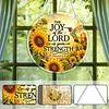 Diamond Painting Acrylic Single-Sided Drill Sunflower Bible Verse Sign Pendant for Home Decor