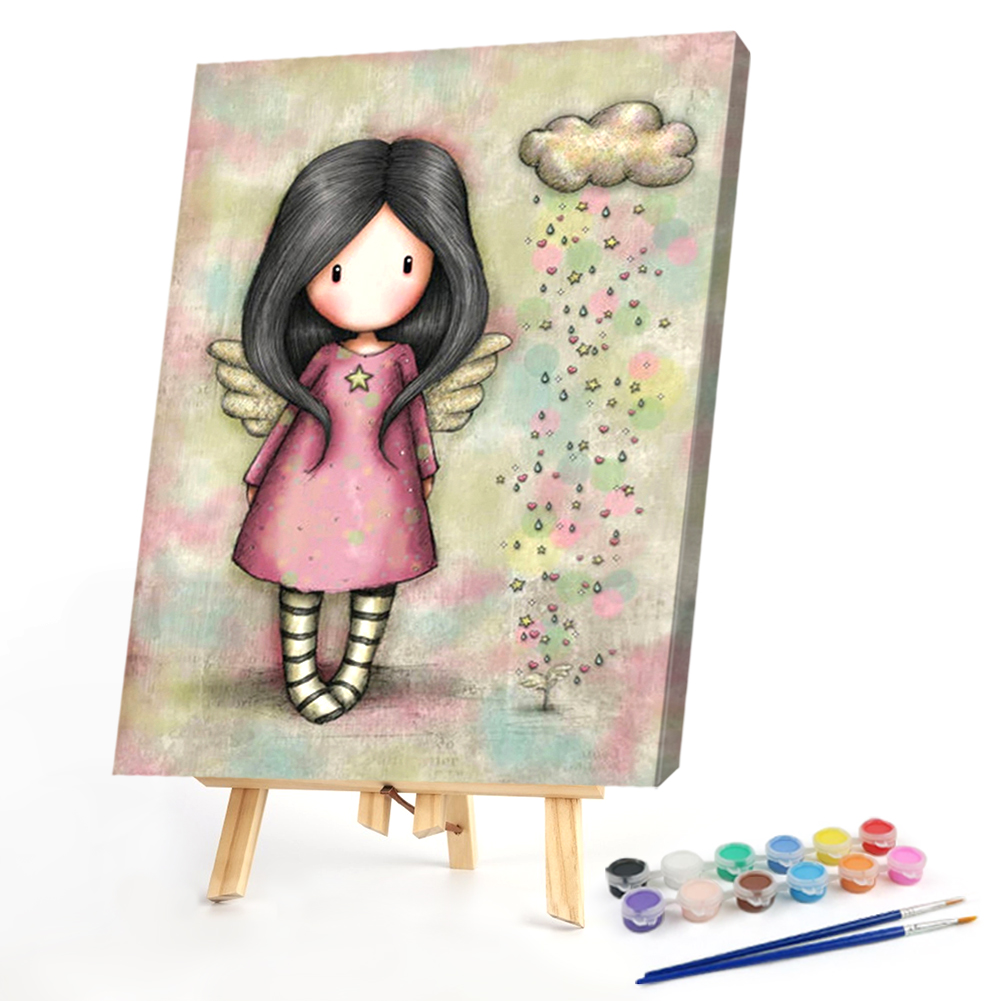 

40*50CM - Paint By Numbers - Little Girl, 501 Original