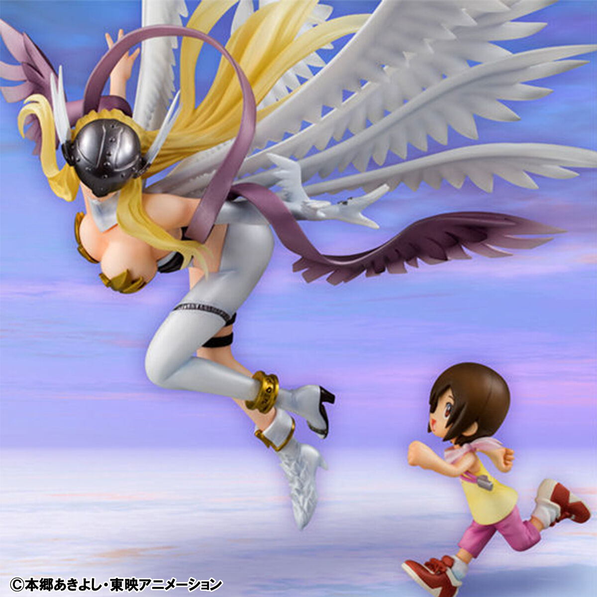 MegaHouse - G.E.M. Series Digimon Adventure Angewomon X Hikari Yagami Complete Figure (Licensed)-