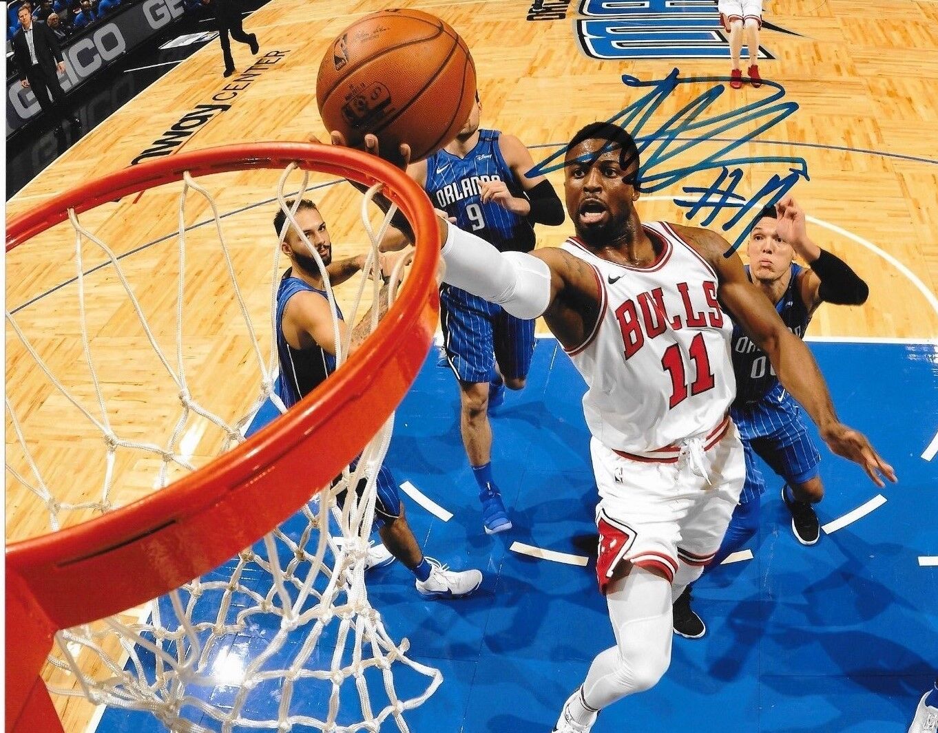 David Nwaba signed Chicago Bulls 8x10 Photo Poster painting autographed 3