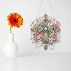 Diamond Painting Acrylic Flower Cross Hanging Pendant for Home Decoration