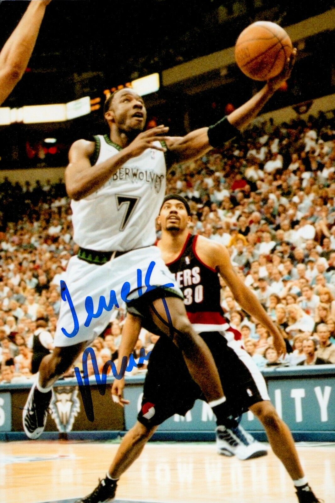 Terrell Brandon Hand Signed 6x4 Photo Poster painting NBA Minnesota Timberwolves Autograph + COA