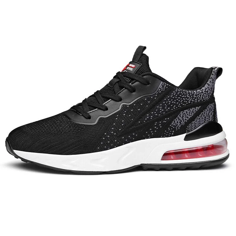 Men sneakers new air cushion running shoes fashion casual outdoor sports elastic breathable fly woven mesh summer style