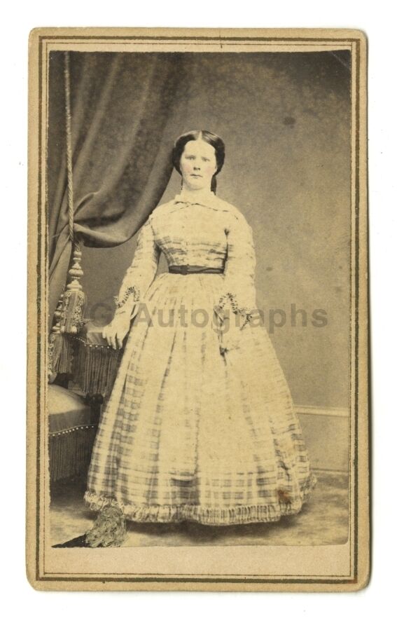 19th Century Fashion - 19th Century Carte-de-visite Photo Poster painting - Poughkeepsie, NY