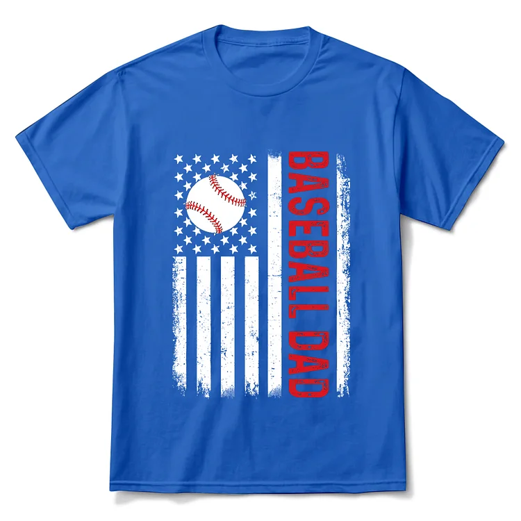 Baseball Dad American Flag Shirt[personalized name blankets][custom name blankets]