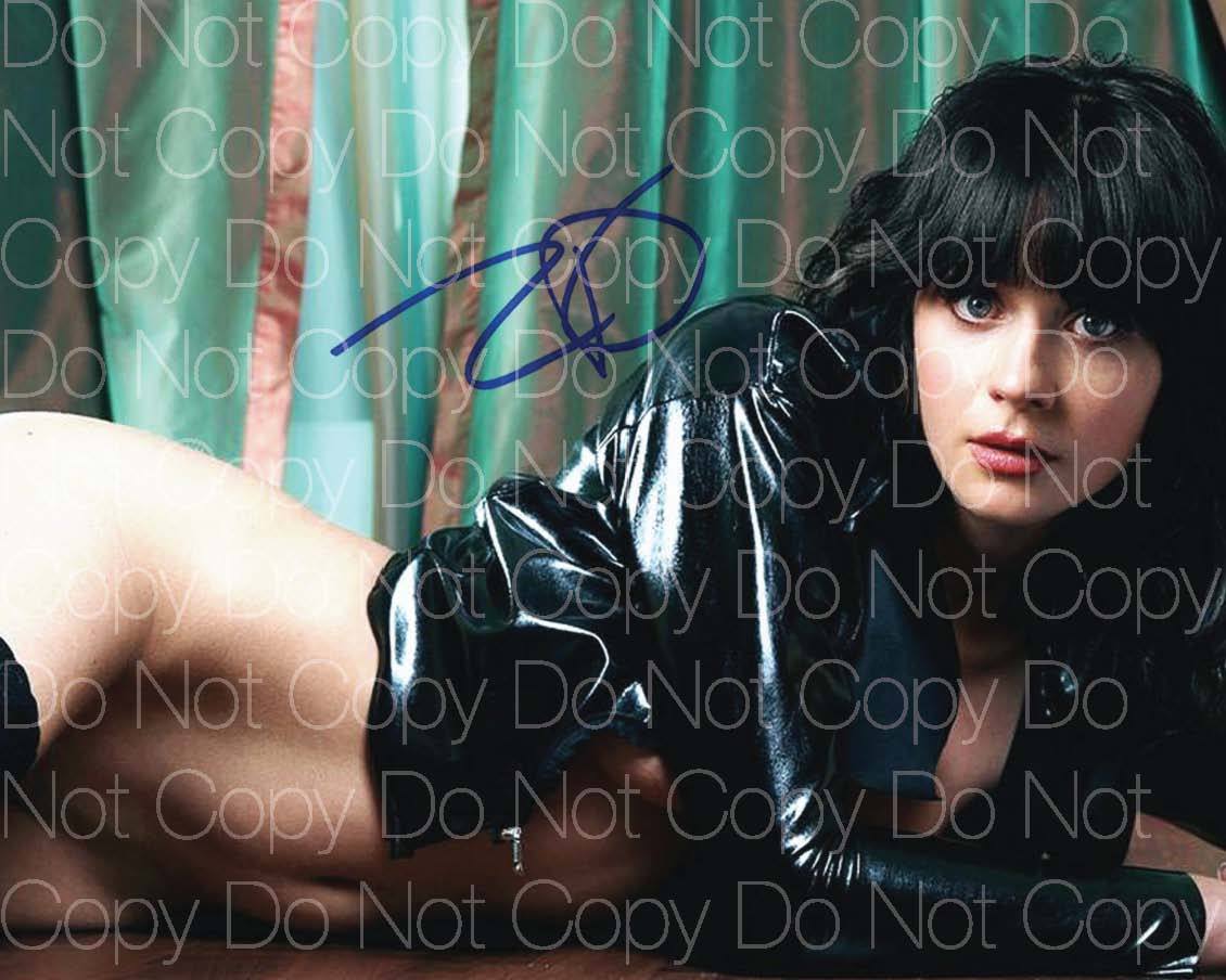 Zooey Deschanel signed sexy hot 8X10 inch print Photo Poster painting poster autograph RP