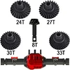 AMK 2pcs Heavy Duty Overdrive Bevel Gear, 30T/8T Bevel Gear Set for 1/10 RC Crawler Car Axial SCX10 II RGT 86100 Redcat GEN8 Element Enduro CC01 Front Rear Axle