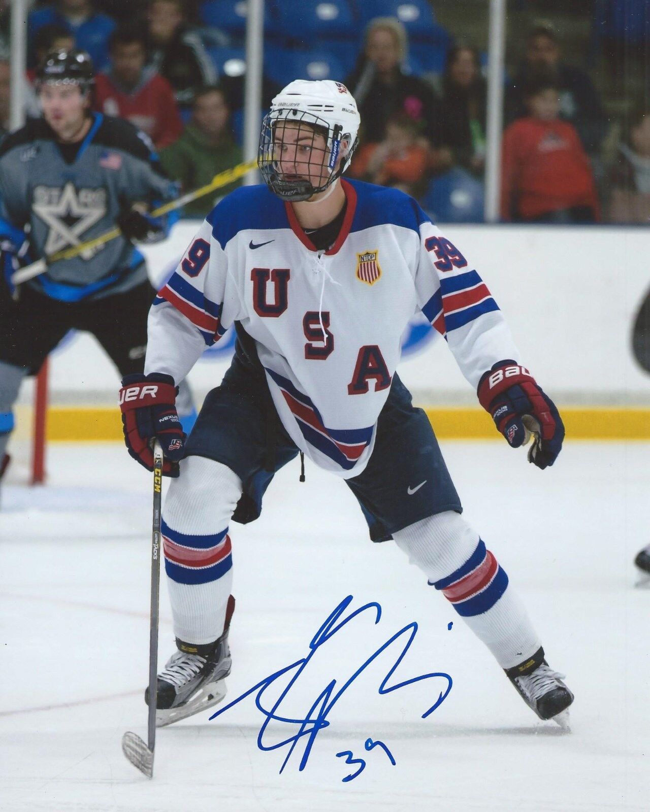 Josh Norris Signed 8×10 Photo Poster painting Team USA World Juniors Hockey Autographed COA