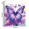 Framed Diamond Painting - Full Round Drill - Butterfly (25x25cm)