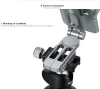 LEOFOTO PS-2 All-Metal Multi-Purpose ,Mobile Phone Holder Bottom Yajia Dovetail Groove ,Mobile Phone Camp
