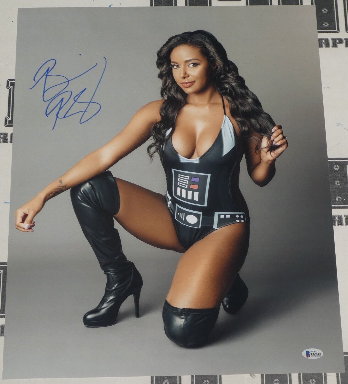 Brandi Rhodes Signed 16x20 Photo Poster painting BAS COA WWE Bullet Club New Japan Pro Wrestling