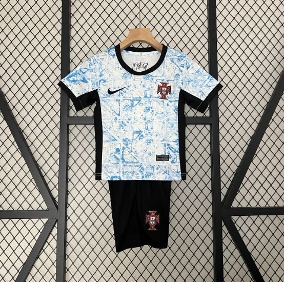 2024 Portugal Away Kids Kit Football Shirt Thai Quality