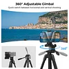 CT-07 Camera Tripod Shooting Special Telescopic Multi-function Lightweight Tripod With Quick Switch Vertical/Horizontal Mount, Adjustable Angle, Maximum Load 4 kg