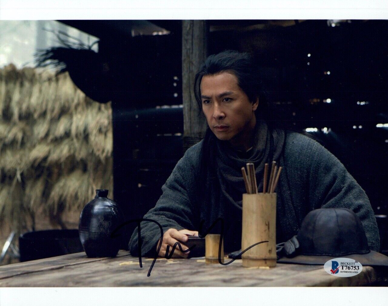 Donnie Yen Signed Autographed 8x10 Photo Poster painting Star Wars Rogue One IP Man Beckett COA