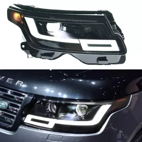 Dronehint LED Headlights Lens for Land Rover Range Rover 18-22 Dynamic With/Flowing Water Parts