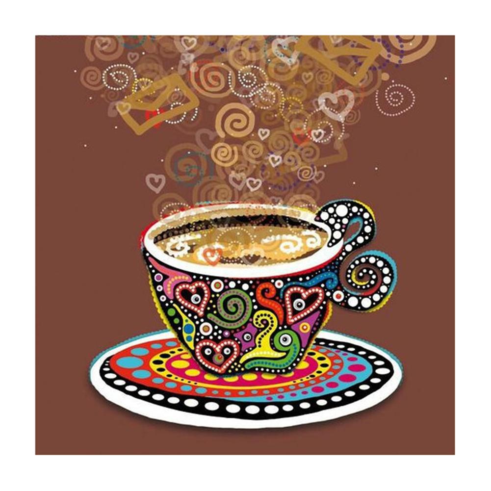 

Love Coffee - Round Drill Diamond Painting - 30x30CM, Round diamond 30*30cm, 501 Original