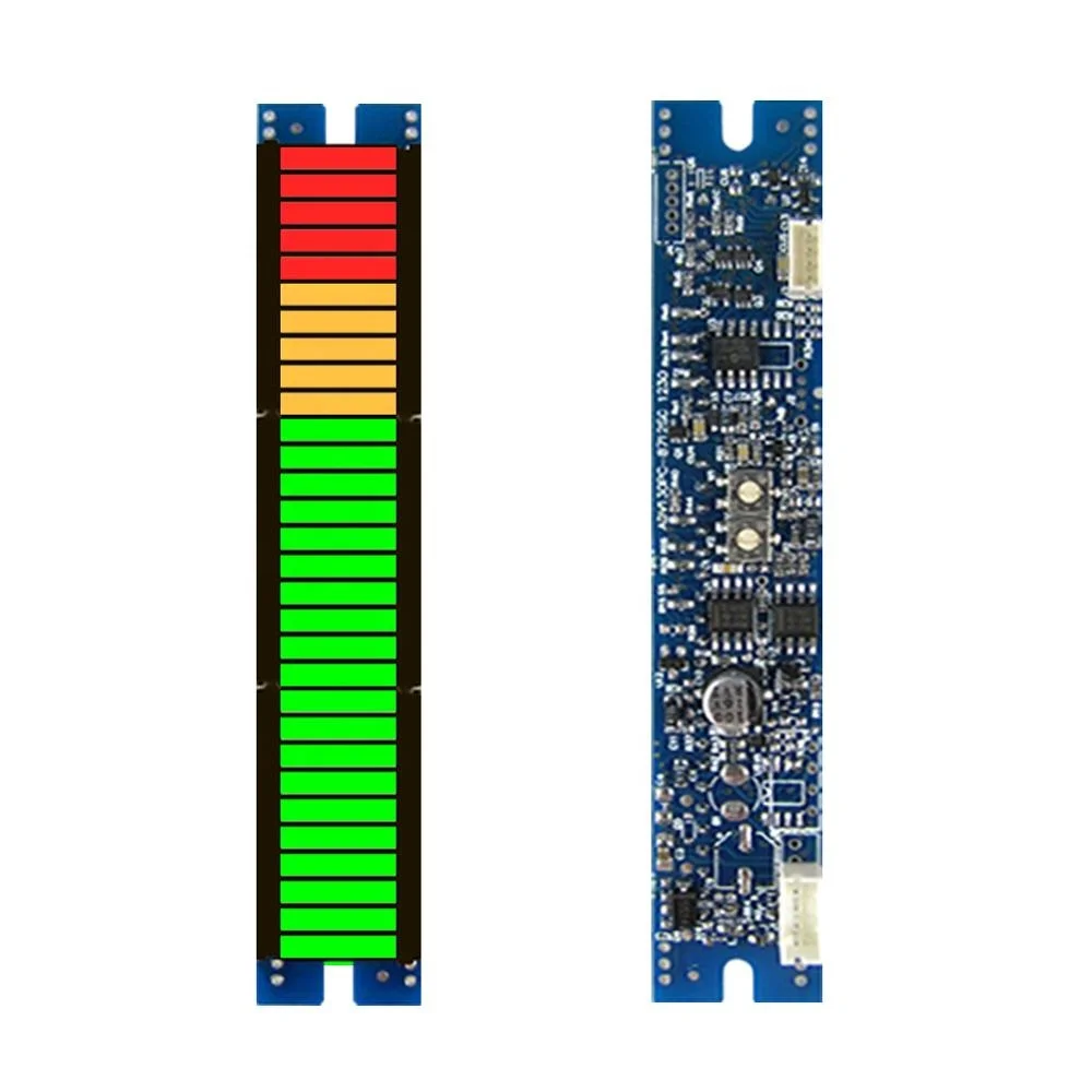 30 Segments Fixed Color LED Display LED Bargranph DB VU Meter Level Sound Pressure Meter UV Audio Level Meter