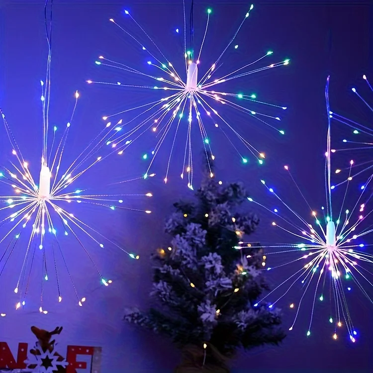1pc USB Copper Wire Lights, Explosion Lights, Fireworks Lights, Room Gypsophila Decorative Copper Wire String Lights, Indoor And Outdoor LED New Fireworks Lights