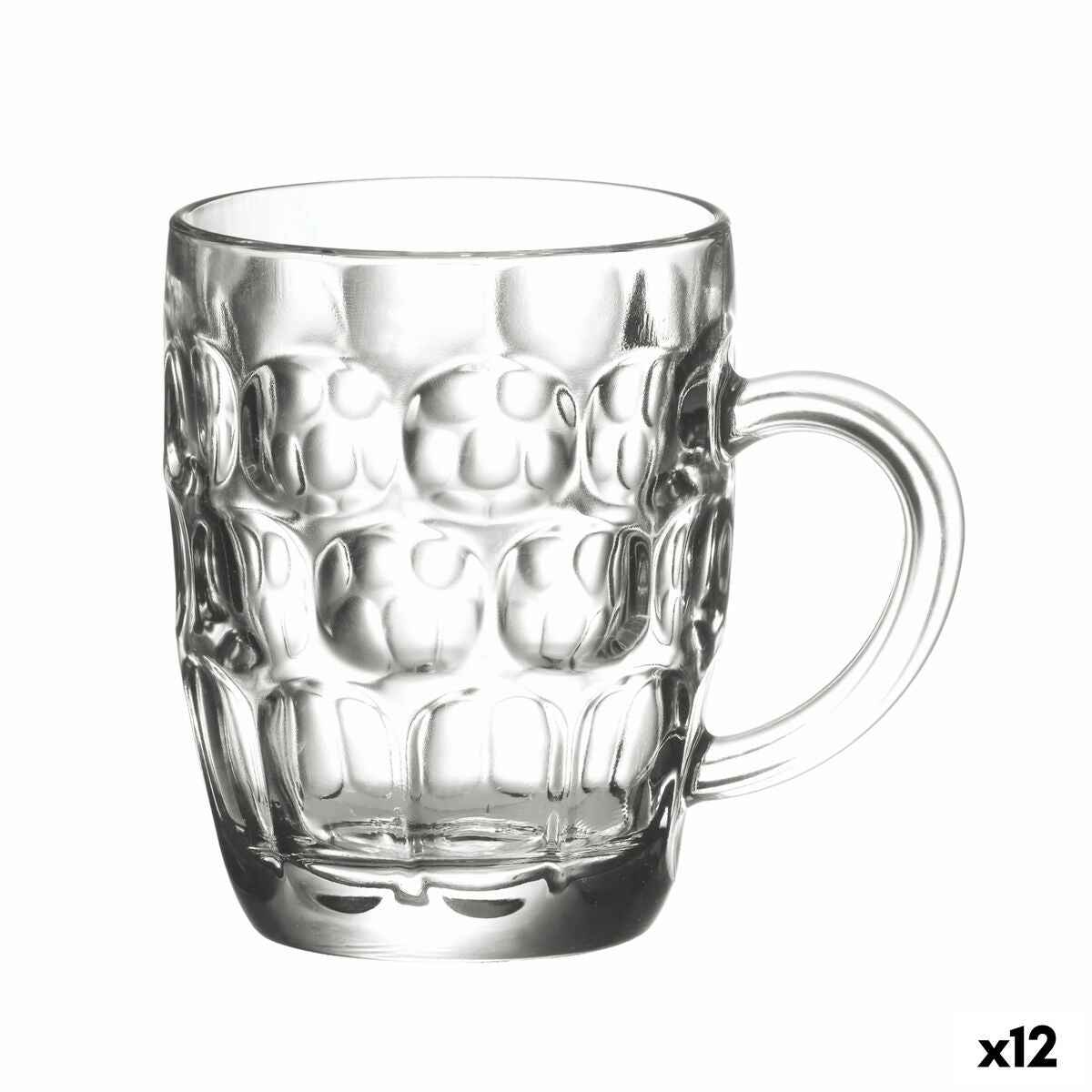 Set of jugs La Mediterránea Abadia Beer 600 ml 2 Pieces (12 Units)