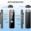 Digital Voice Recorder Type-C Rechargeable Small Tape Recorder Device with 7-Level Adjustable Voices Control for Lectures Meetings Interviews