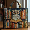 Owl Book Quilted Tote Bag GFTOMA1953