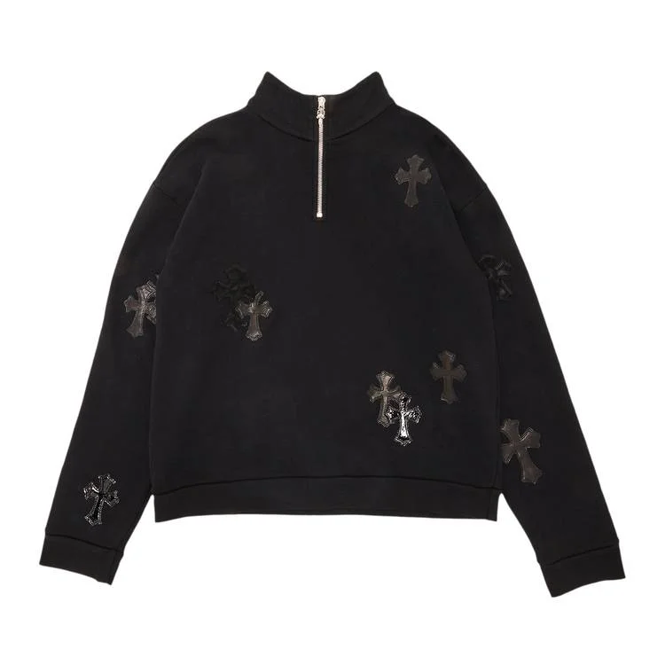 Chrome Hearts Cross Patch Dagger Quarter Zip 'White