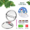 DIY Double Sided Special Shape Diamond Painting Compact Mirror Kit(Snowman)